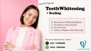 V Care Dental Year End Special Year End Promotion teeth whitening package